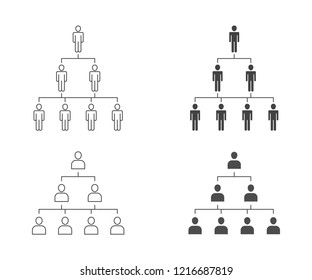 People hierarchy vector