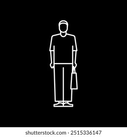 People holding shopping bags. vector illustration flat design