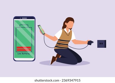 People holding, using mobile phones. Characters with smartphones in hands concept. Colored flat vector illustration isolated.