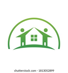 People Home Logo Design. People Place Logo