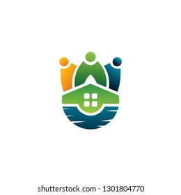 people home logo template