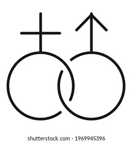 People hormones icon. Outline People hormones vector icon for web design isolated on white background