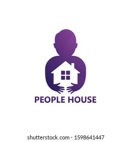 People House Logo Template Design