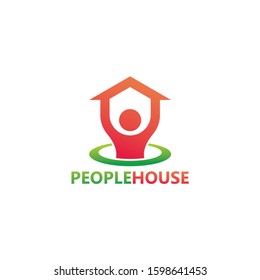 People House Logo Template Design