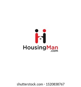 People House Logo Vector Design Template, Coat of Arms, Design Concepts, Creative Symbols, Icons. home business, simple design, initials H