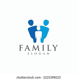 People Human family logo design icon Vector