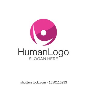 people human logo design concept