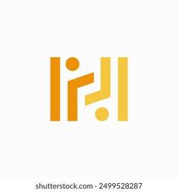 people human team work family logo H letter vector icon illustration	