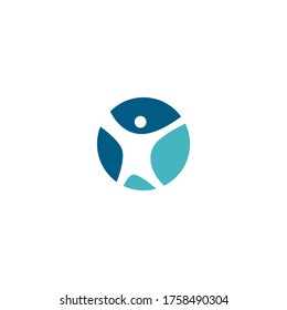 people human together family logo vector icon illustration