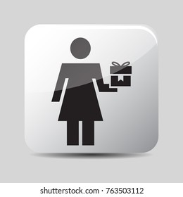 people icon 3d, for Internet icon and application icon. Vector eps 10.