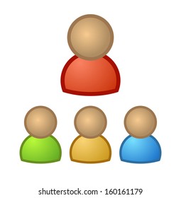 People Icon. Avatar, user profile picture, character clip-art. vector