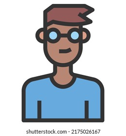 Vector de gafas de Icono de la gente.