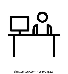 People icon. Business people line icons vector illustration. Simple Business People Related Vector Line Icons.