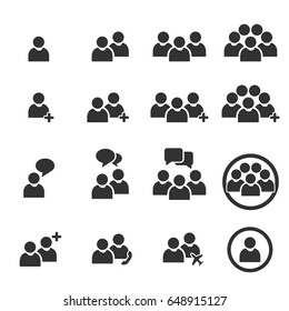 People Icon Business teamwork user Vector
