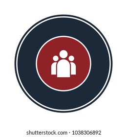 People icon in circle