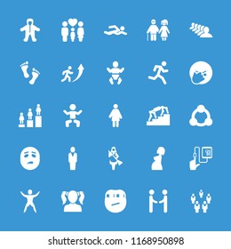 People Icon. Collection Of 25 People Filled Icons Such As Baby, Group, Ranking, Facepalm Emot, Woman, Family, Pregnant Woman. Editable People Icons For Web And Mobile.