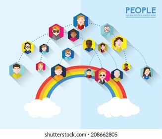People Icon Conceptual Vector Design