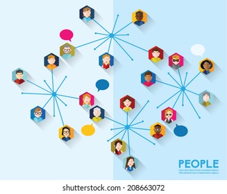 People Icon Conceptual Vector Design