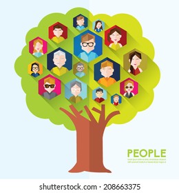 People Icon Conceptual Vector Design