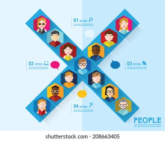 People Icon Conceptual Vector Design