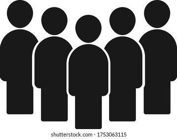people icon. crowd of people icon