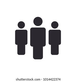 People icon. Crowd symbol modern, simple, vector, icon for website design, mobile app, ui. Vector Illustration