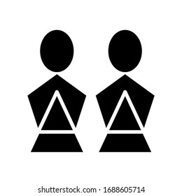 diseño de iconos de personas, colección de iconos de estilo plano