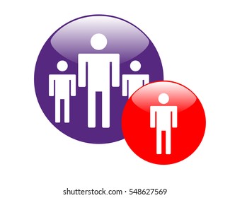 People icon design isolated vector illustration.