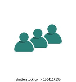 Icono de personas diseño aislado en fondo blanco. ilustración vectorial