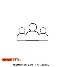 Design-Vektorgrafik-Vorlage für Menschen