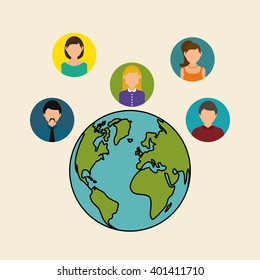 people icon design , vector illustration