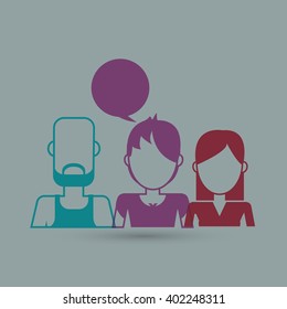 People icon design , vector illustration