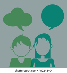 People icon design , vector illustration