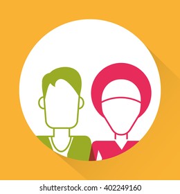 People icon design , vector illustration