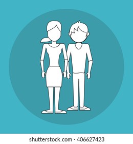 People icon design , vector illustration