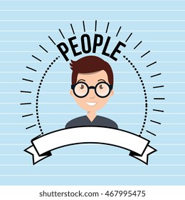 people icon design, vector illustration graphic eps10