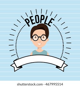 people icon design, vector illustration graphic eps10