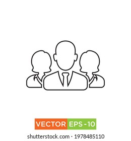 People Icon design for web use and printing