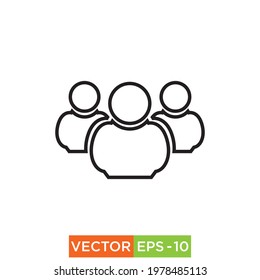 People Icon design for web use and printing