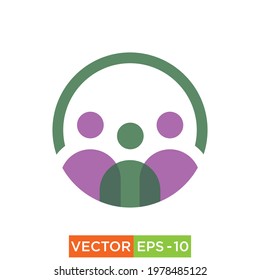 People Icon design for web use and printing