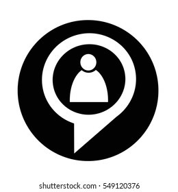 people icon in dialog speech bubble