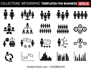  people icon  elements for business.Vector illustration