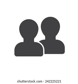 People Icon Flat Design Stock Vector (Royalty Free) 242225221