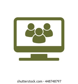 People  icon. Flat design.
