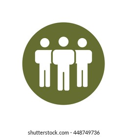 People  icon. Flat design.