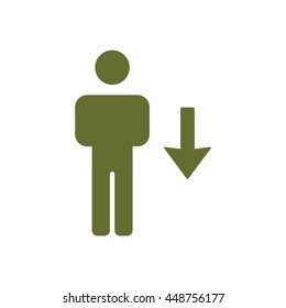 People  icon. Flat design.