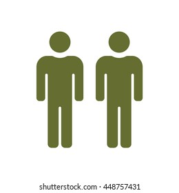 People  icon. Flat design.