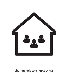 People  icon. Flat design.