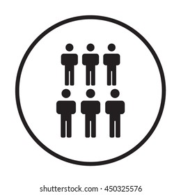 People  icon. Flat design.