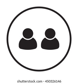 People  icon. Flat design.